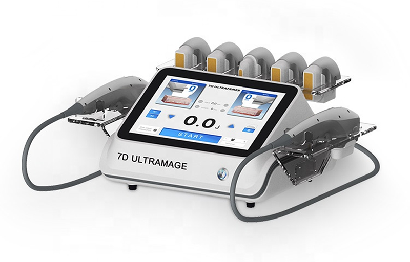 7D HIFU machine with 7 cartridges for face lifting and body slimming Model: 7D-S